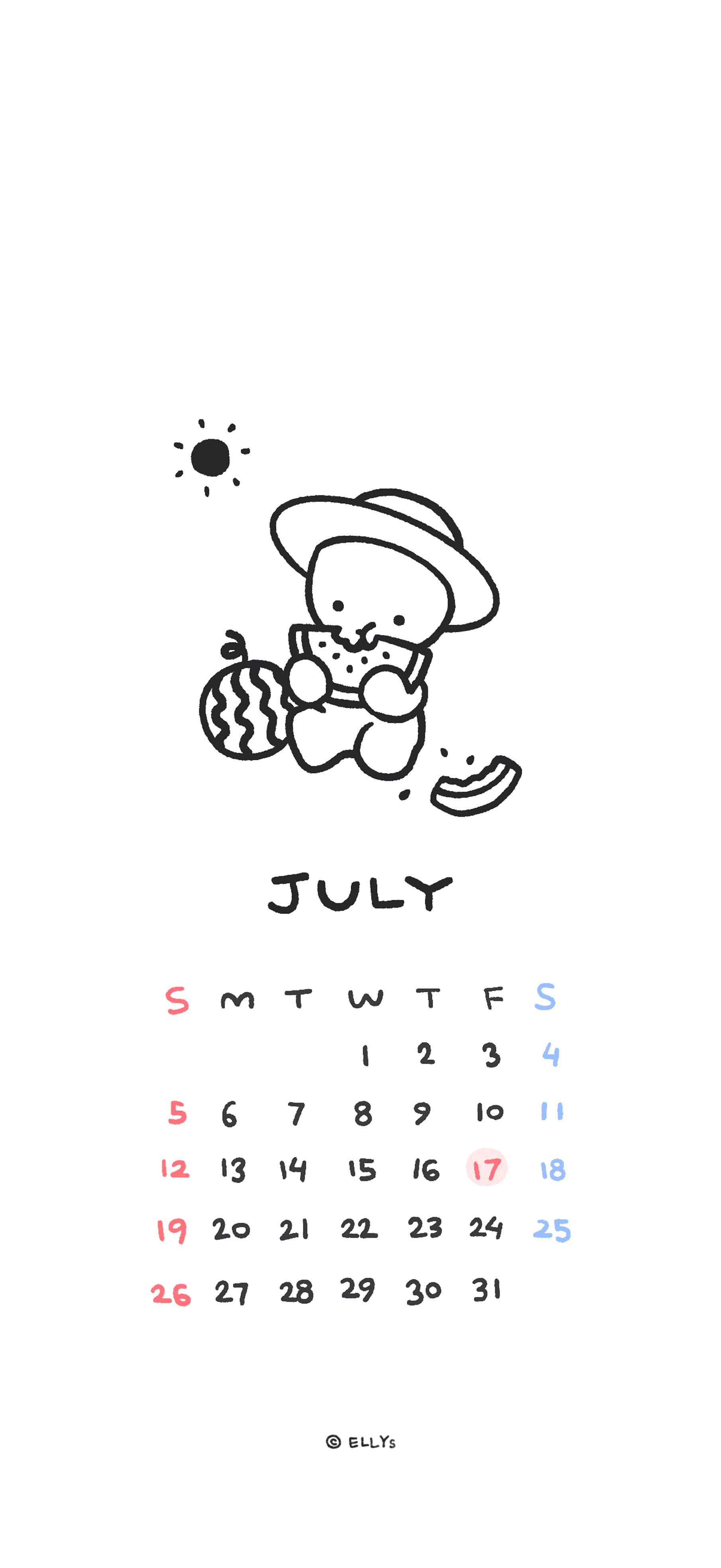 2026년 7월 캘린더