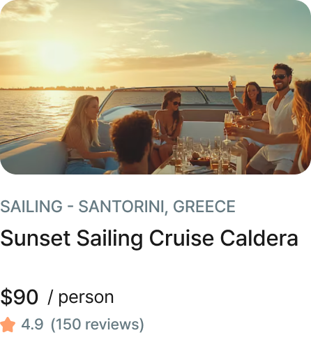 Sunset Sailing Cruise in Santorini, Greece