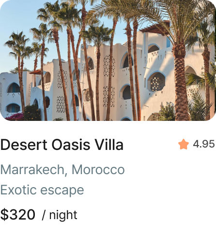 Desert Oasis Villa in Marrakech, Morocco